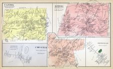 Candia, Epping, Candia Town, Chester, Chester Village, New Hampshire State Atlas 1892